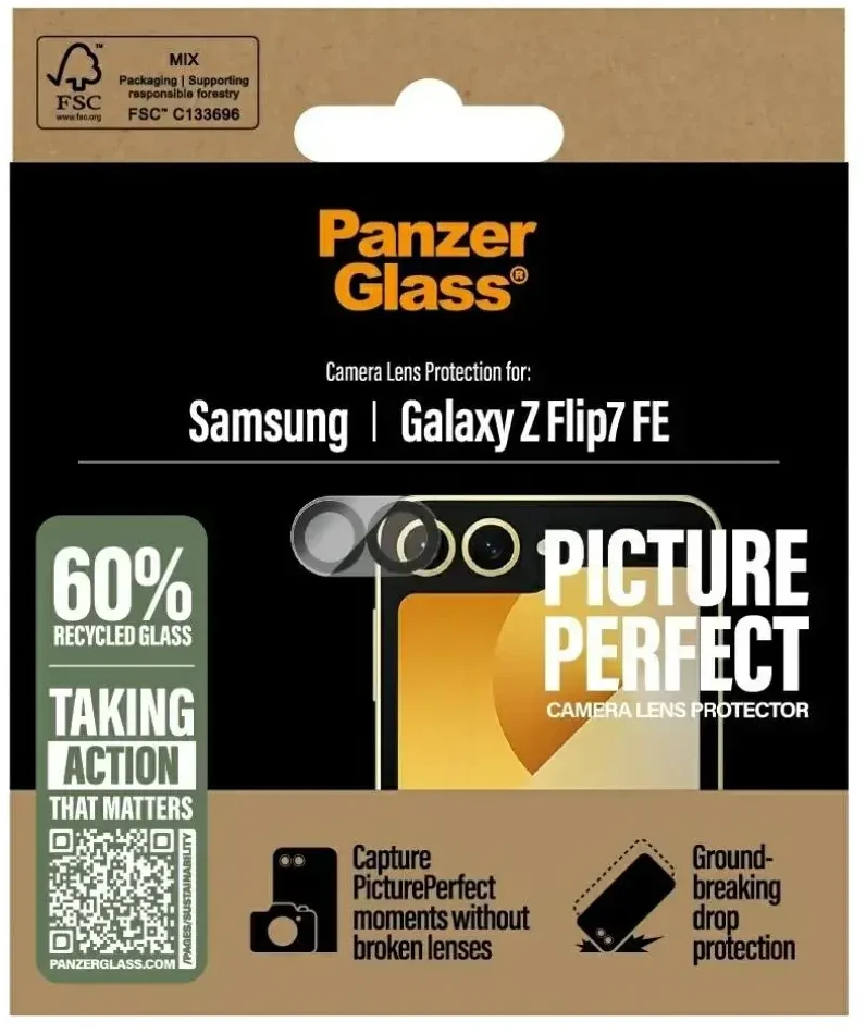 Panzer Glass Grūdintas stiklas na objektyvas PanzerGlass PicturePerfect do Samsung Galaxy Z Flip7 FE