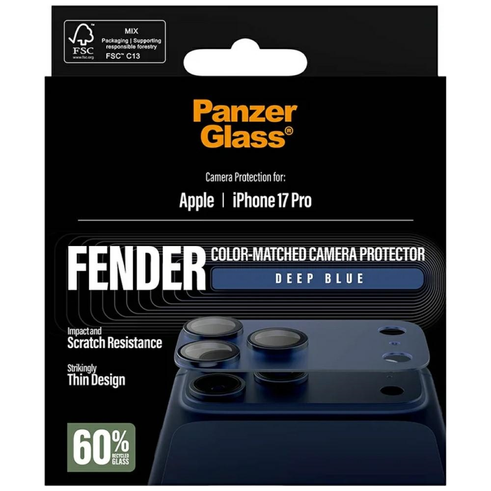 „Panzer Glass PanzerGlass Fender“ kameros apsauga, skirta „iPhone 17 Pro“ - Mėlyna
