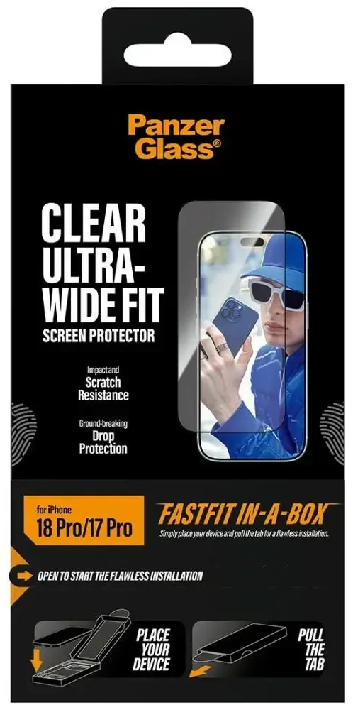 Panzer Glass PanzerGlass Displays. iP 17/18 pro Ultra Wide FastFit in a Box