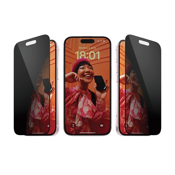 Panzer Glass PanzerGlass Privacy Bundle 3in1 dėklas telefonui skaidrus Case + Privacy Glass + Camera Protector Apple iPhone 15 Pro
