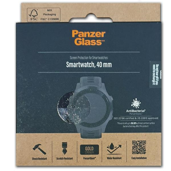 Panzer Glass PanzerGlass apsauginis stiklas išmaniajam laikrodžiui, 40 mm, antibakterinis
