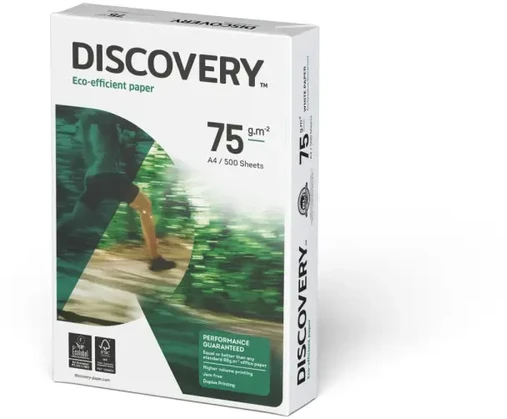 Biuro popierius Discovery, A4, 75g, 500 lapų