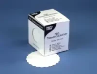 Papstar Servetėlės po puodeliu, 8.5cm, baltos