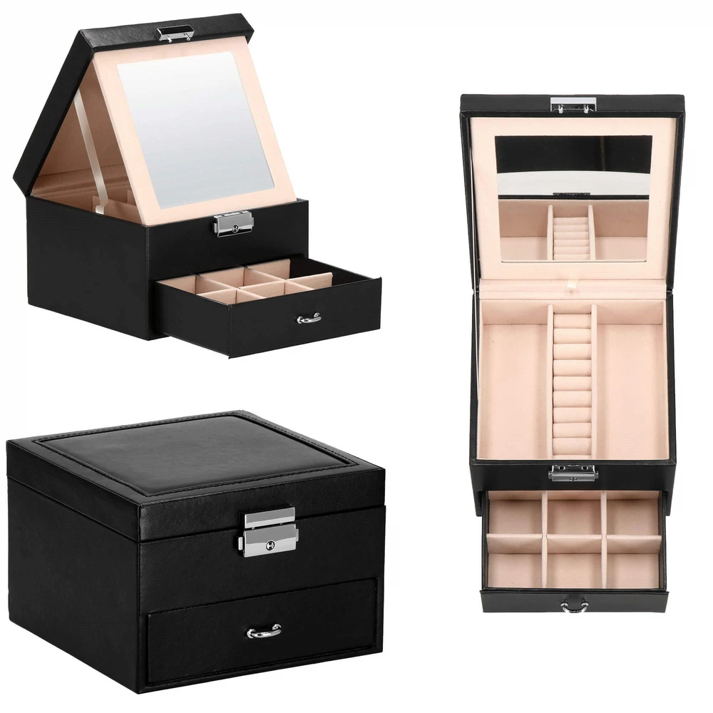Springos Dėžutė papuošalams Secret Elegance Juodas