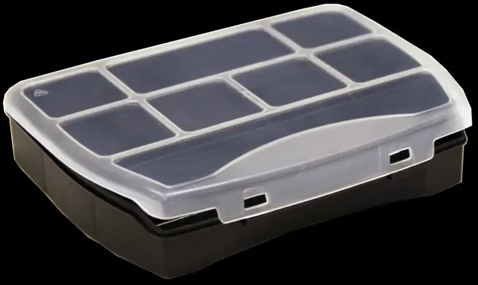 Dėžė Patrol Organizer Domino 19 iš PVC | juoda (19x15,5x3,7cm)