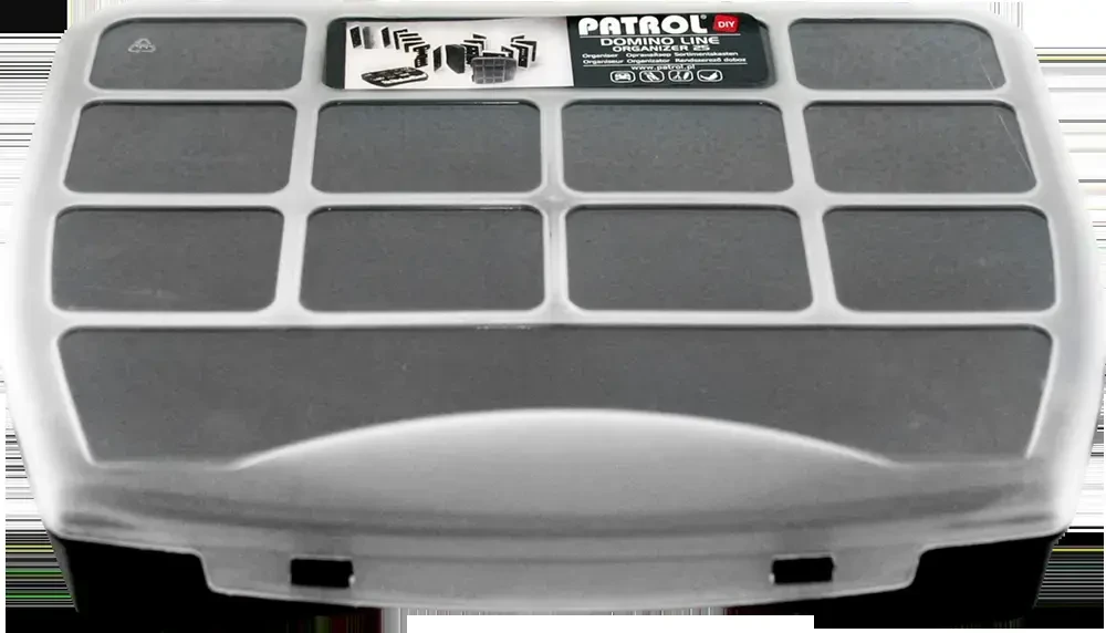 Dėžė Patrol Organizer Domino 25 iš PVC | juoda (25 x 20 x 4,4 cm)