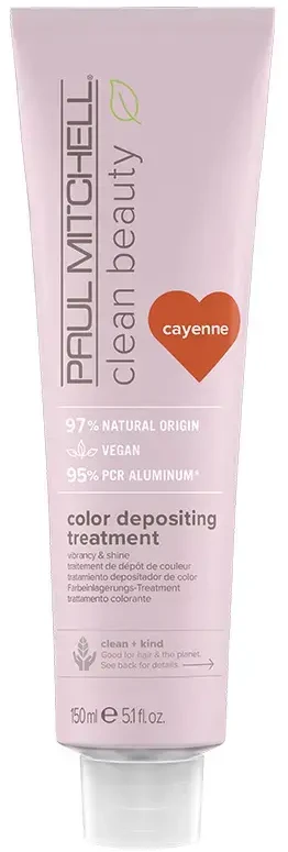 Dažanti plaukų kaukė Paul Mitchell Clean Beauty Color Depositing Treatment 150ml - Cayenne