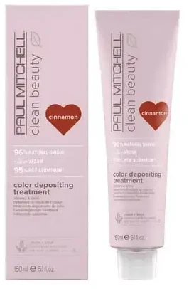 Dažanti plaukų kaukė Paul Mitchell Clean Beauty Color Depositing Treatment 150ml - Cinnamon