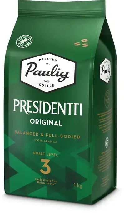 Kavos pupelės PAULIG PRESIDENTTIOriginal Strong, 1kg