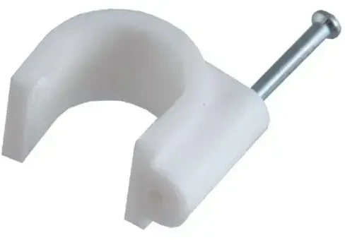 Pawbol Kabelio spaustukas 8 mm, 25 vnt., baltas