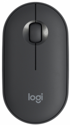 Minimalistinė moderni ir tyli belaidė pelė Logitech Pebble M350, Grafito spalvos