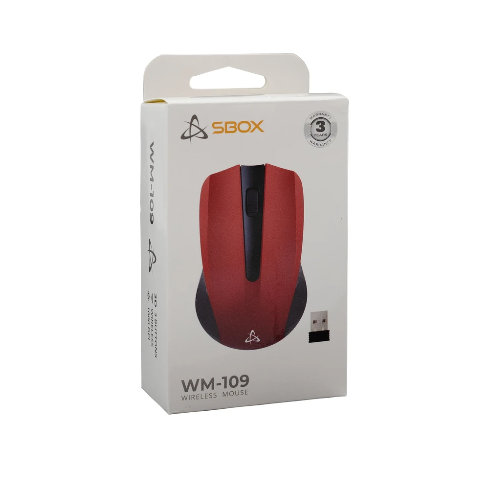 Pelė Sbox WM-109 Raudona