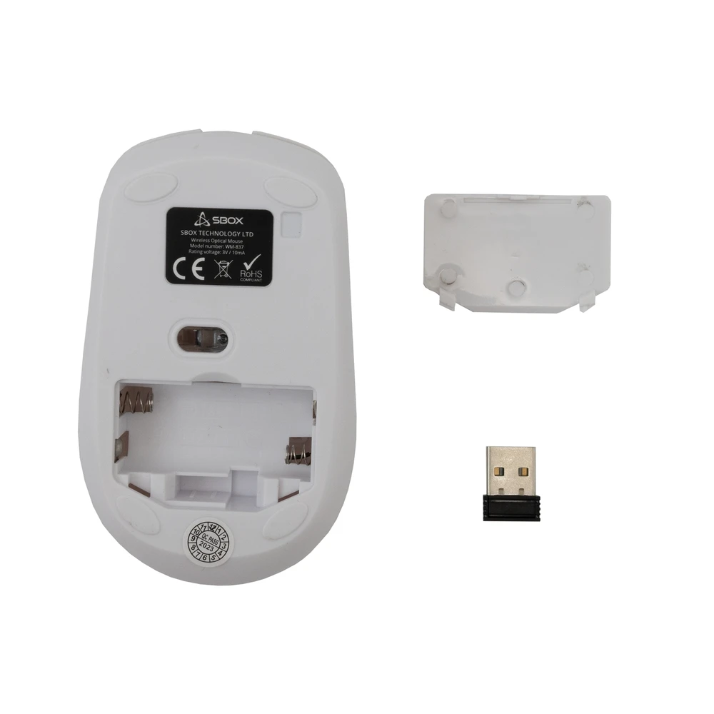 Pelė Sbox WM-837 Baltas