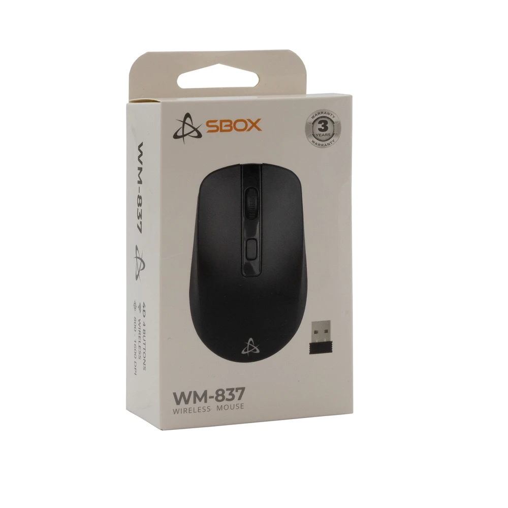 Pelė Sbox WM-837 Juodas