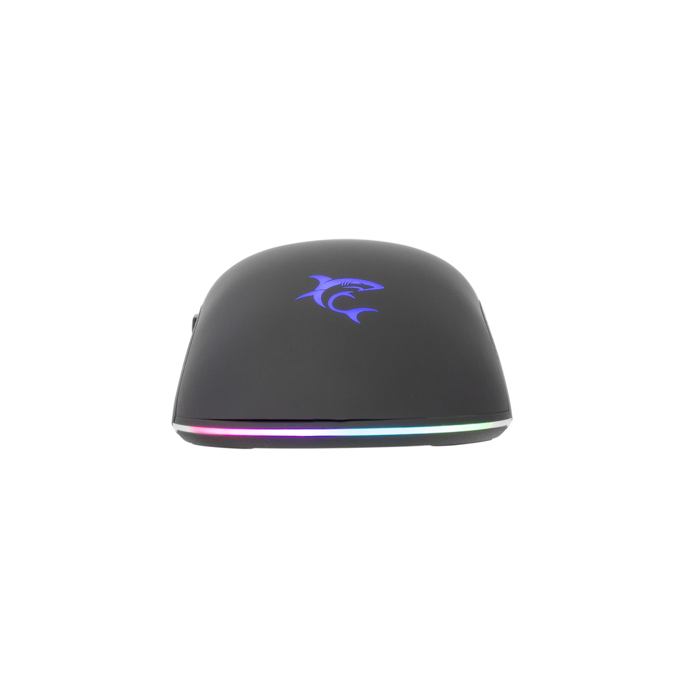 Pelė White Shark Myszka žaidimams Baltas Shark Bagdemagus GM-5010 su laidu 7200 dpi optinė juoda