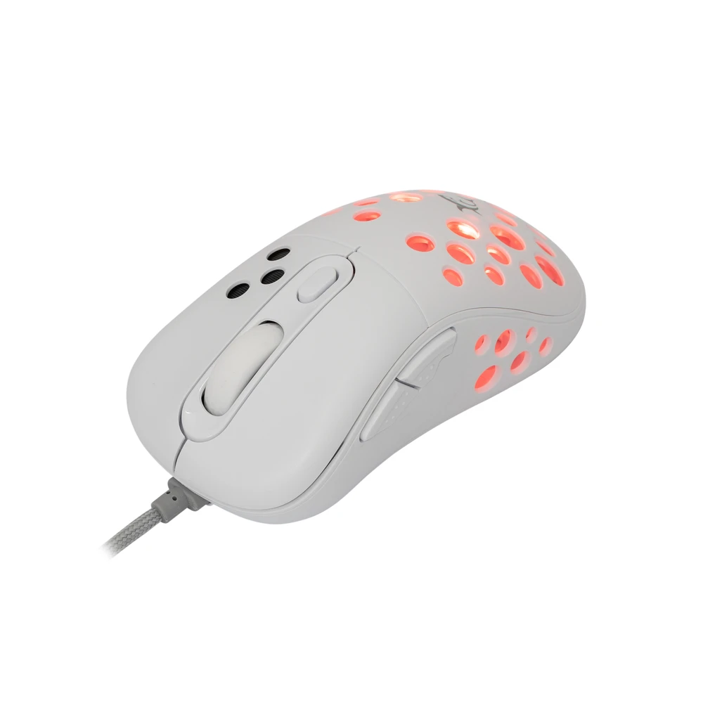 Pelė White Shark Baltas Shark Baltas Shark GM-5013 Azrael baltos spalvos