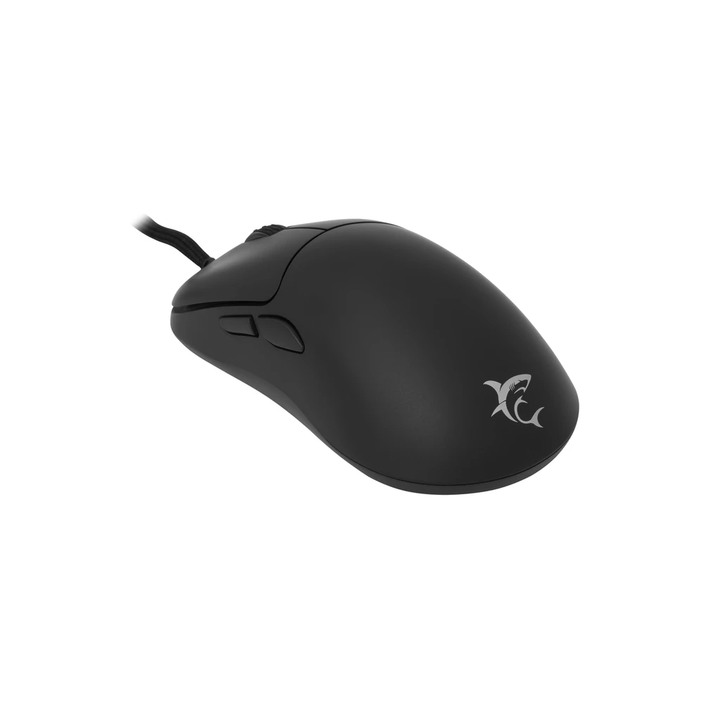 Pelė White Shark Myszka žaidimams Baltas Shark GM-5014 su laidu 12400 dpi optinė juoda