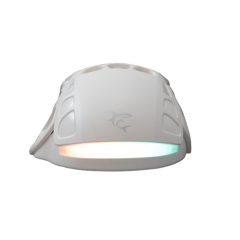 Pelė White Shark Myszka žaidimams Baltas Shark Ector GM-5016 su laidu 12400 dpi optinė balta