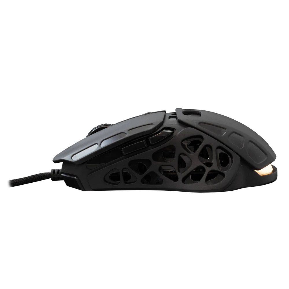 Pelė White Shark Myszka žaidimams Baltas Shark Ector GM-5016 su laidu 12400 dpi optinė juoda