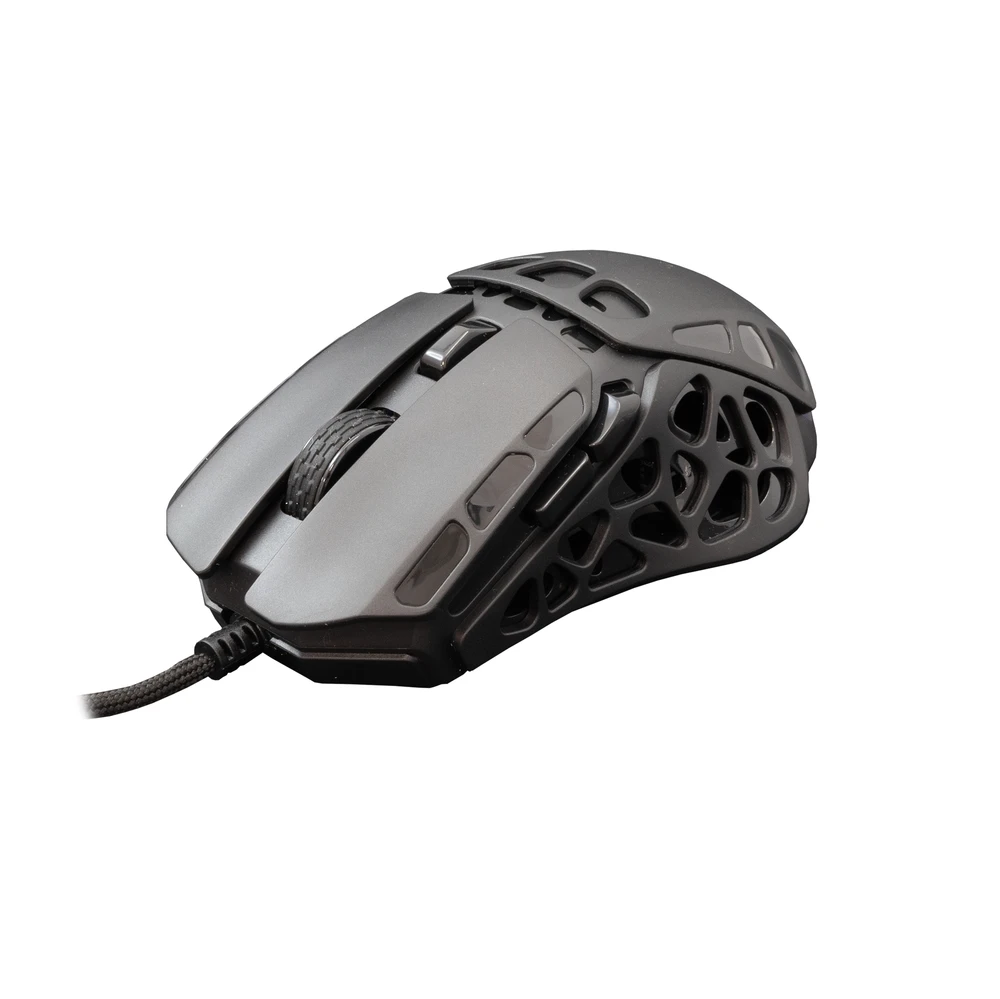 Pelė White Shark Myszka žaidimams Baltas Shark Ector GM-5016 su laidu 12400 dpi optinė juoda