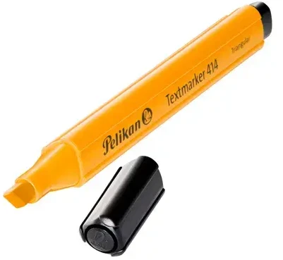 Pelikan Pelikan Teksta Markeris triskantigs 414 oranzs