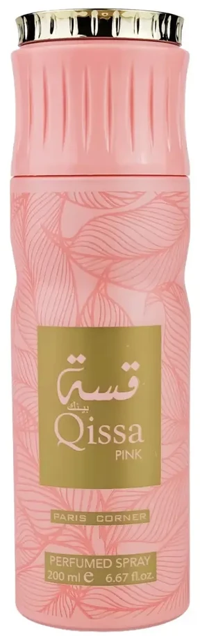Paris Corner Qissa Rožinė Dezodorantas Purškiklis For Women, 200 ml