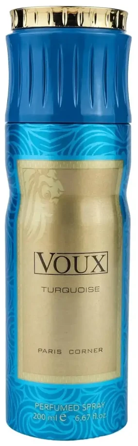 Paris Corner Voux Turquoise Dezodorantas Purškiklis Unisex, 200 ml