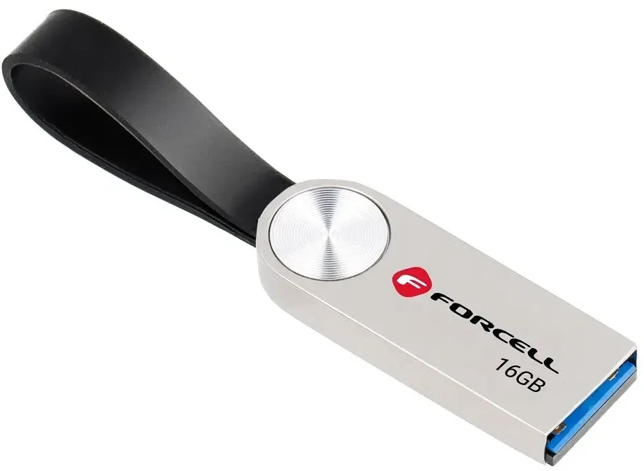 Pendrive 16GB USB 3.2 Gen 1 (USB A) Forcell F-Data Metal sidabrinis