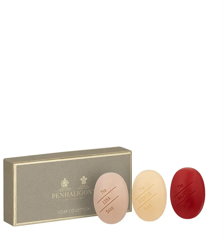 Penhaligon´s Set Penhaligon's: Luna Cleansing & Moisturising Scented Soap Bar, 30 g + Quercus Cleansing & Moisturising Scented Soap Bar, 30 g + Halfeti Cleansing & Moisturising Scented Soap Bar, 30 g