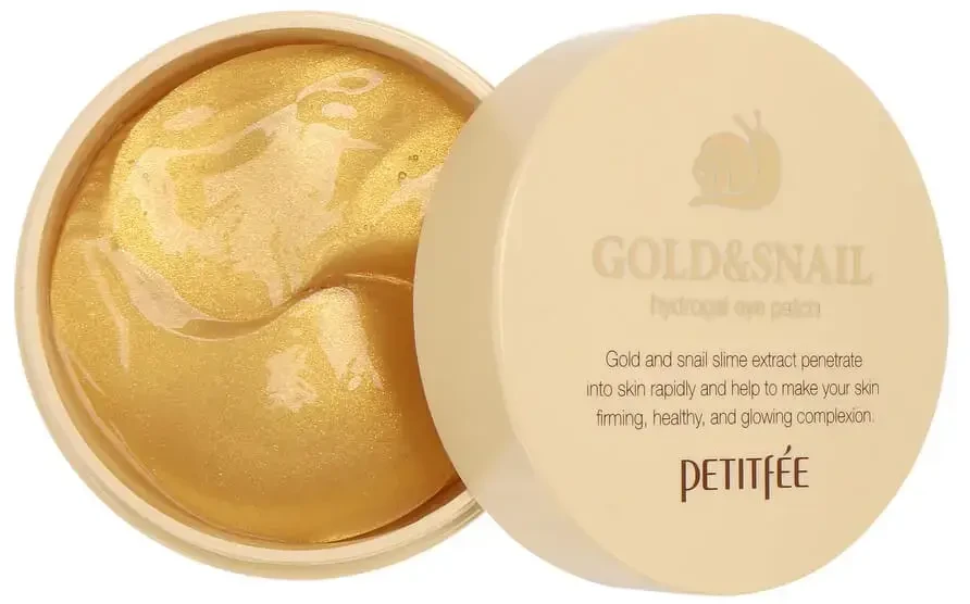 PETITFEE Gold & Snail Hidrogelinės paakių pagalvėlės, 60 vnt.