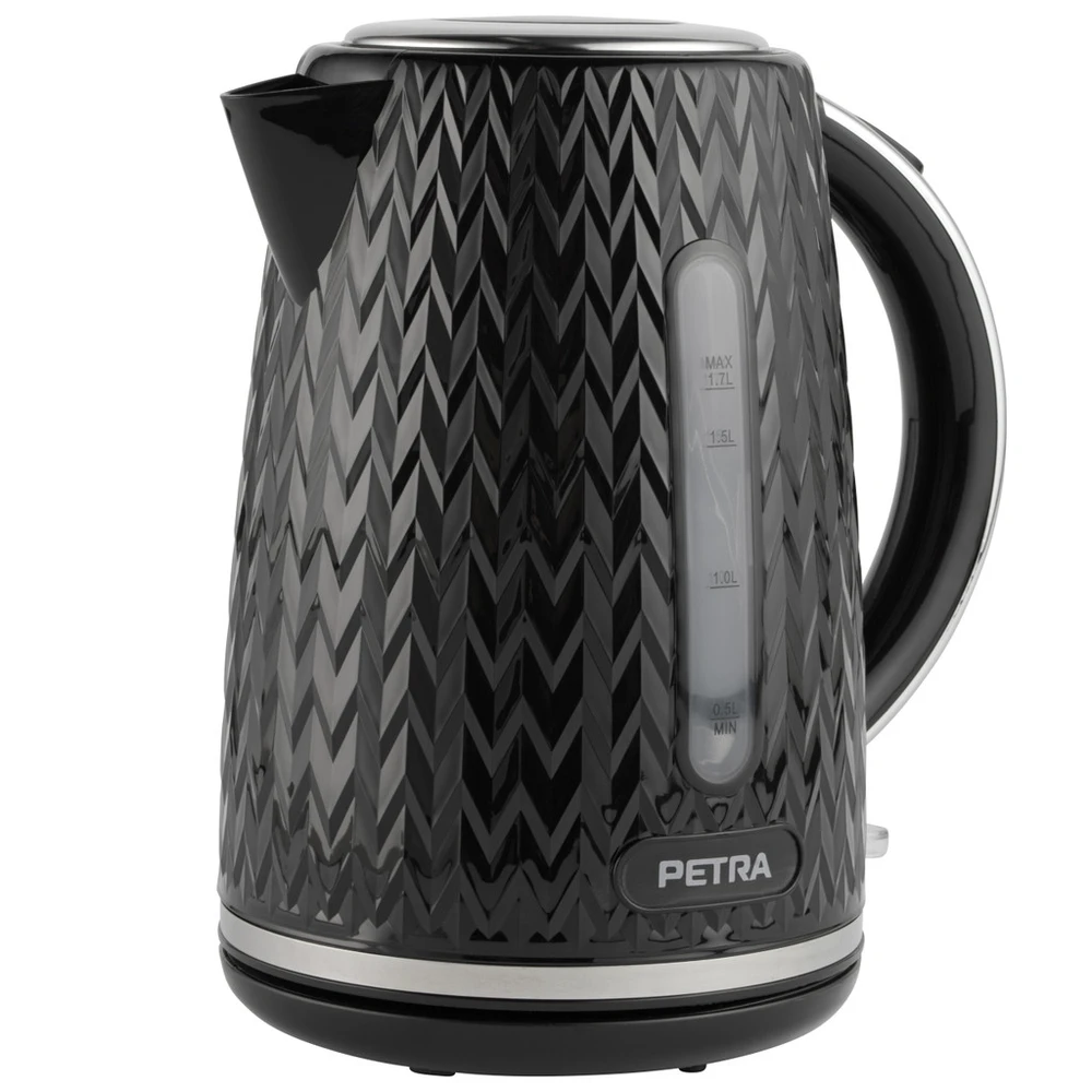 Petra Emerio Virdulys juoda elektrinis 2200 W CHEVRON, 1,7 l