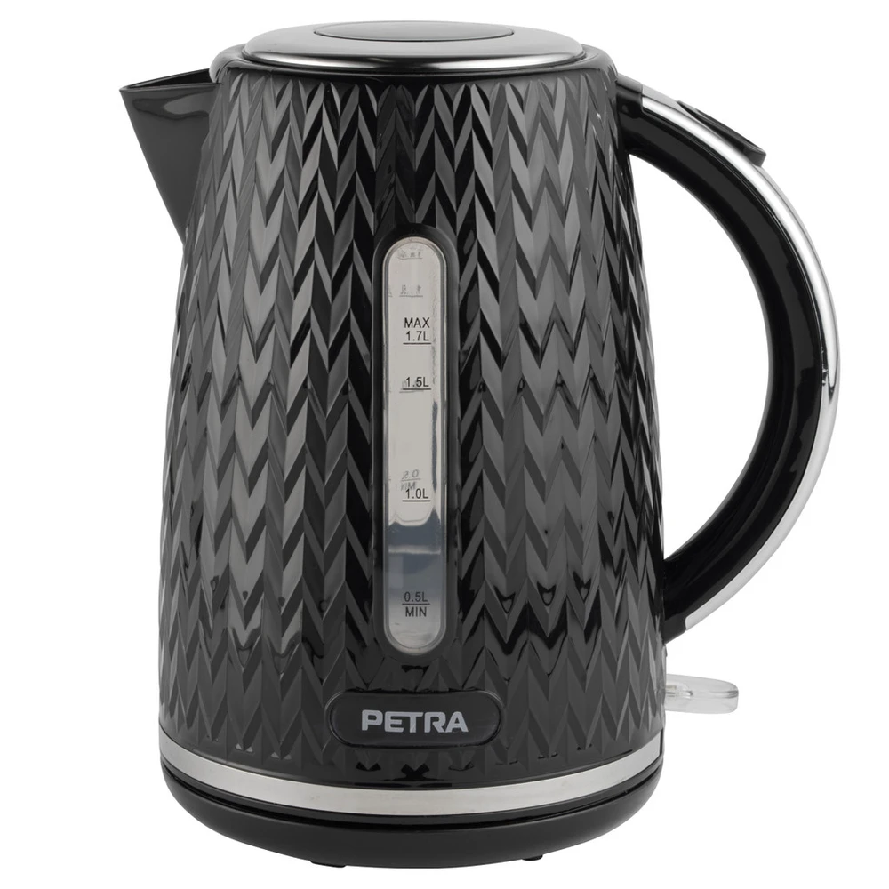 Petra Emerio Virdulys juoda elektrinis 2200 W CHEVRON, 1,7 l