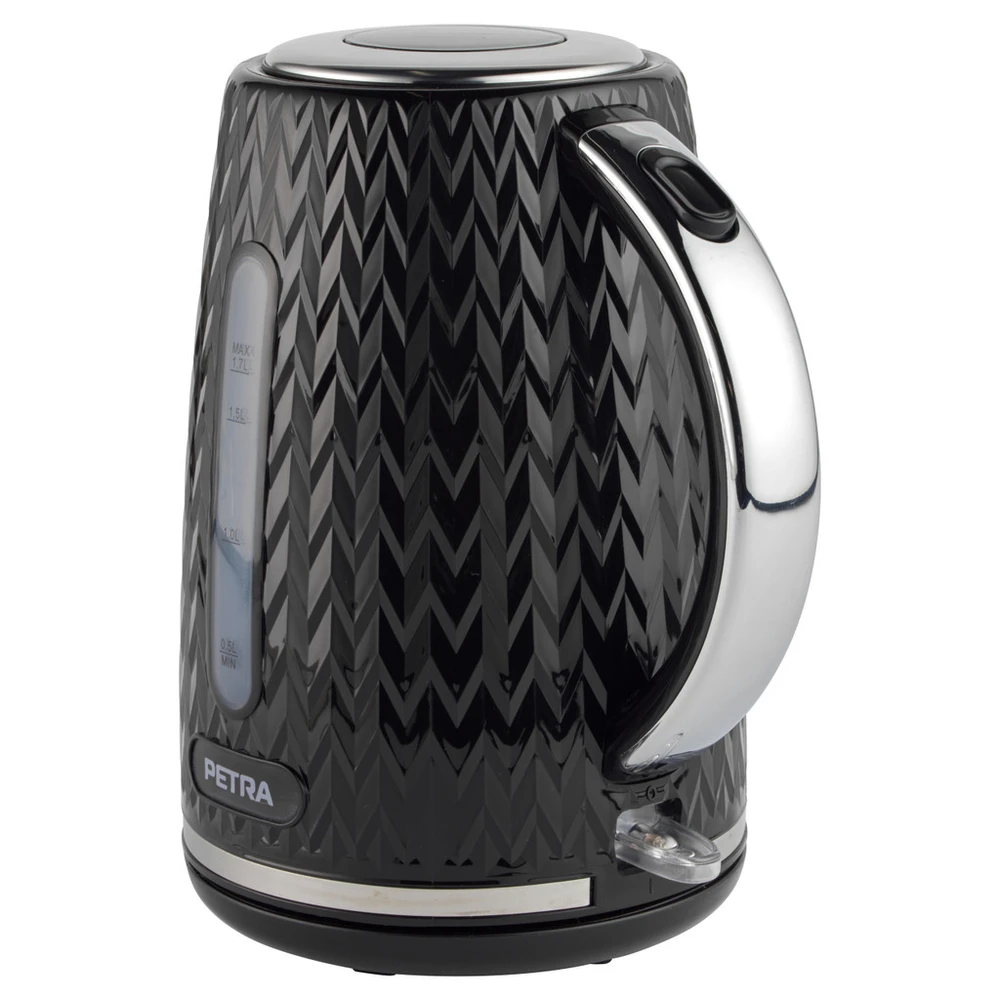 Petra Emerio Virdulys juoda elektrinis 2200 W CHEVRON, 1,7 l