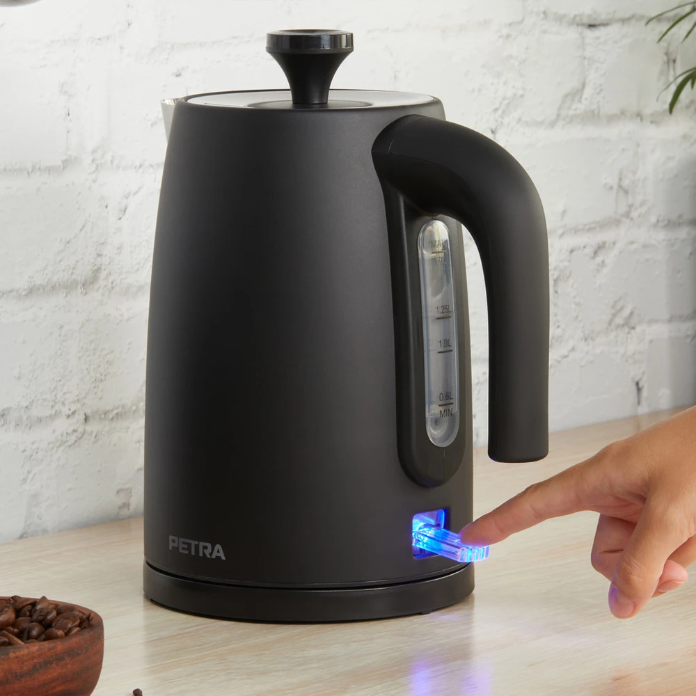 Virdulys Krups Virdulys juoda elektrinis 3000 w PETRA, 1,7 l