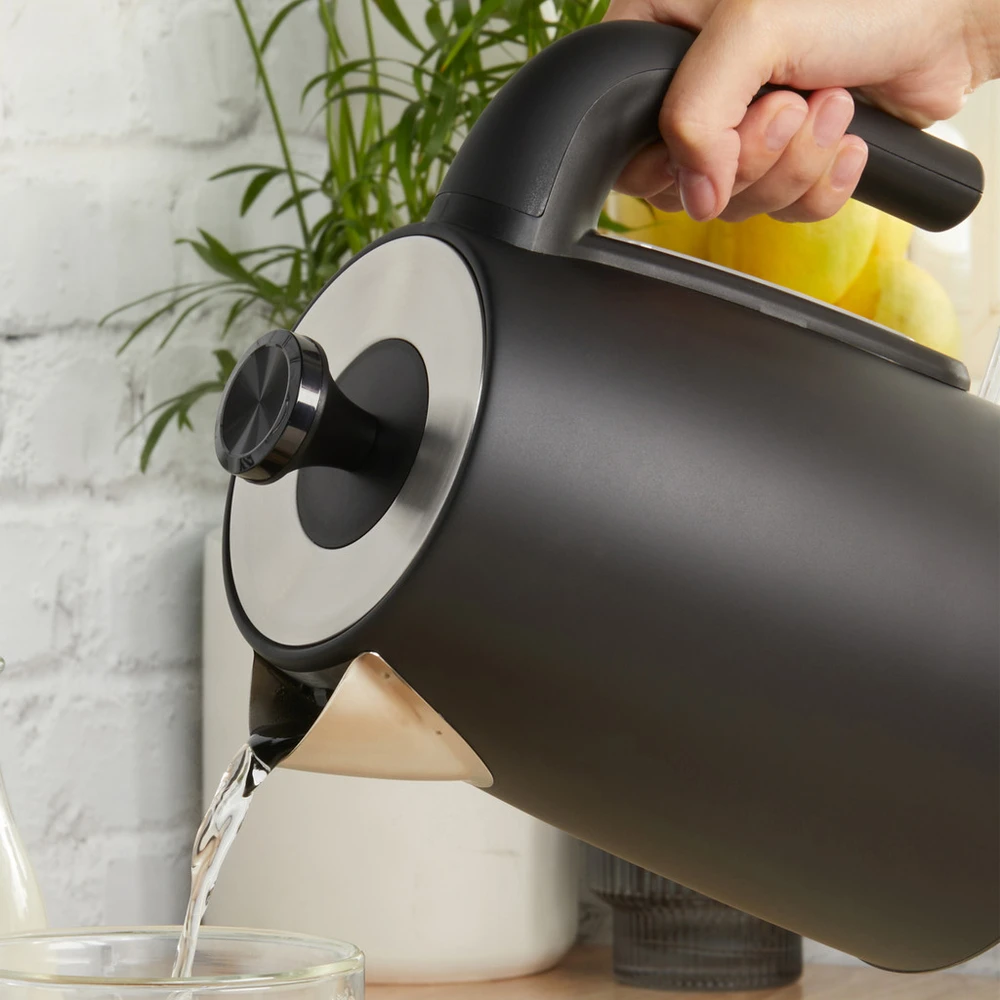 Virdulys Krups Virdulys juoda elektrinis 3000 w PETRA, 1,7 l