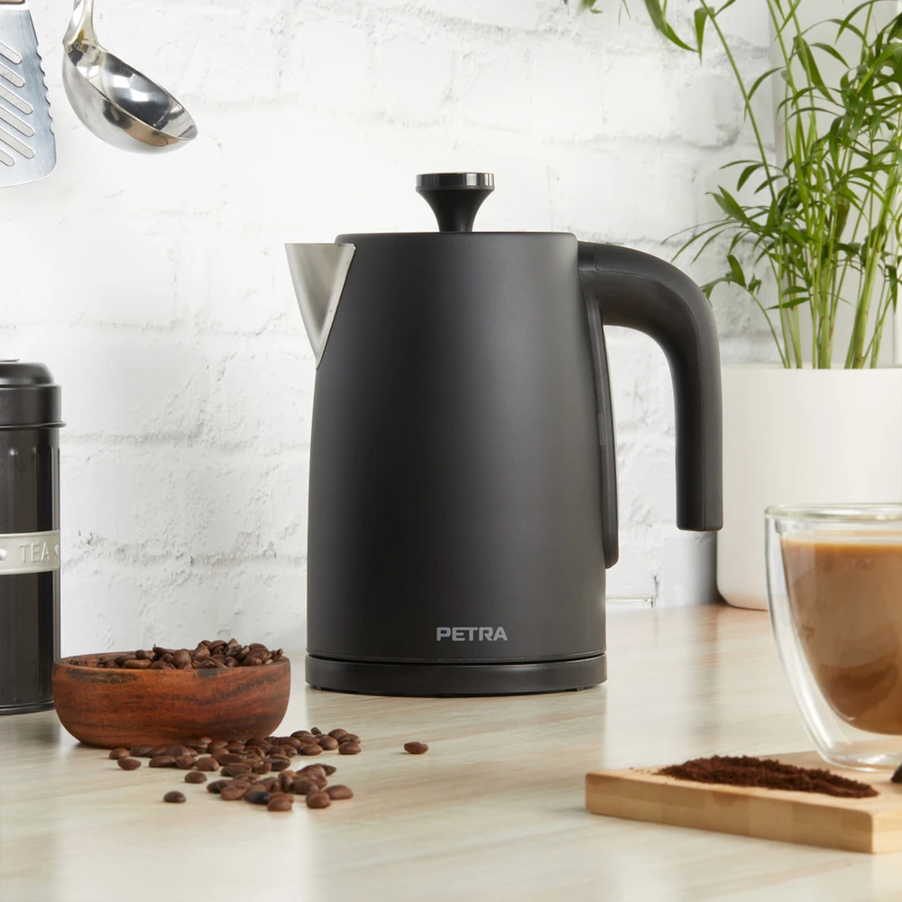Virdulys Krups Virdulys juoda elektrinis 3000 w PETRA, 1,7 l