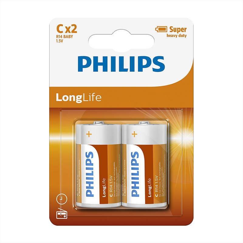 Philips LongLife baterija R14L2B/10