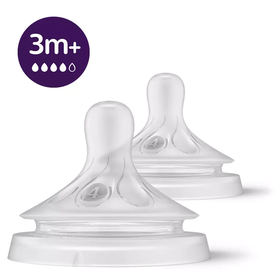 Philips AVENT Natural Response 3+ mėn. Nr. 4 vidutinės tėkmės žindukai, 2 vnt.