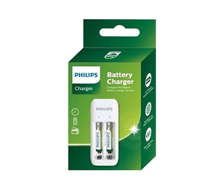 Įkroviklis Philips Baterijų įkroviklis + 2xAA 700mAh, USB laidas
