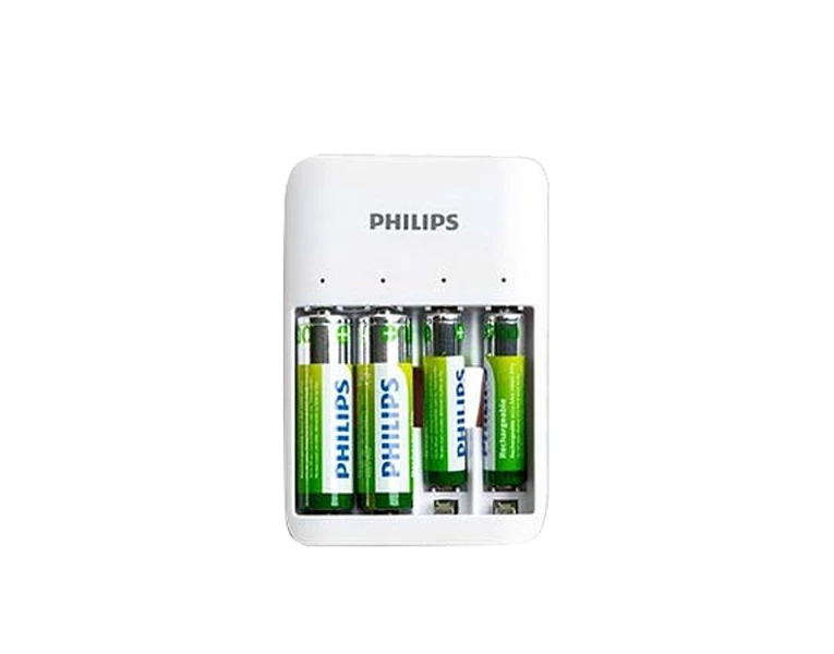 Įkroviklis Philips + 2x700mAh AAA + 2x1300mAh AA