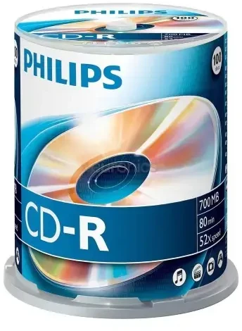 1x100 Philips CD-R 80Min 700MB 52x SP