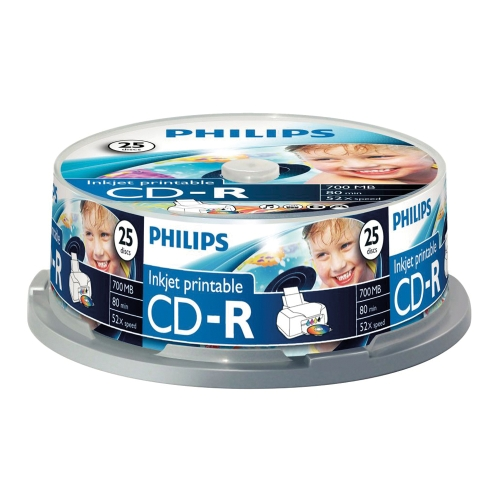 1x25 Philips CD-R 80Min 700MB 52x SP