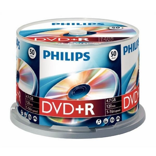 1x50 Philips DVD+R 4,7GB 16x SP