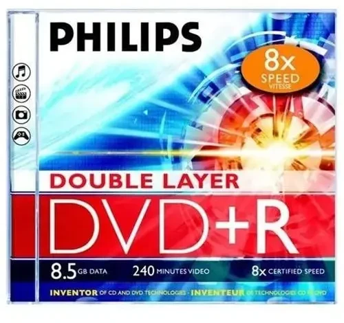 „Philips“ DVD+R DL 8,5 GB 8x5 vnt (DR8S8J01C/00)
