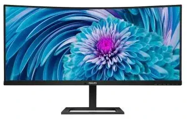Monitorius Philips 346E2CUAE, 34" UWQHD (3440x1440) lenktas VA 1500R, 21:9, 100Hz, USB-C 65W, garsiakalbiai, reguliuojamas stovas