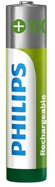 PHILIPS įkraunamų baterijų AAA NiMH 1000mAh rinkinys, 4 vnt.