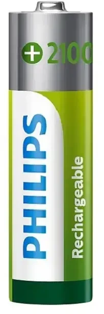 PHILIPS įkraunamų AA NiMH baterijų 2100mAh rinkinys, 4 vnt.