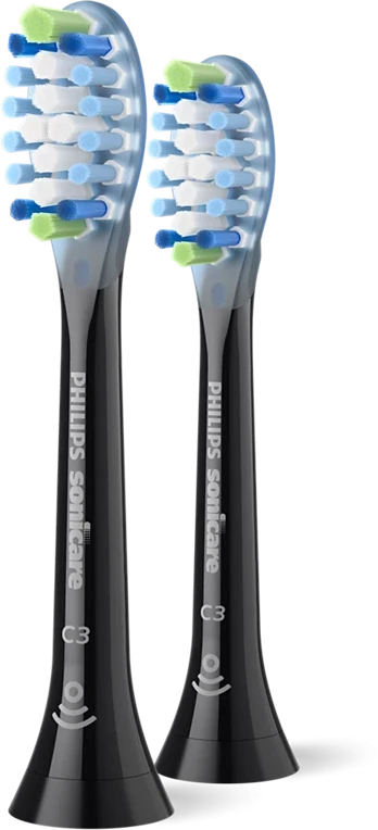 2 dalių šepetėlių galvučių pakuotė Philips Sonicare Premium Plaque Defence HX9042/88