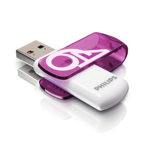 ATMINTINĖ Philips USB 2.0 64GB Vivid Edition Magic Violetinė