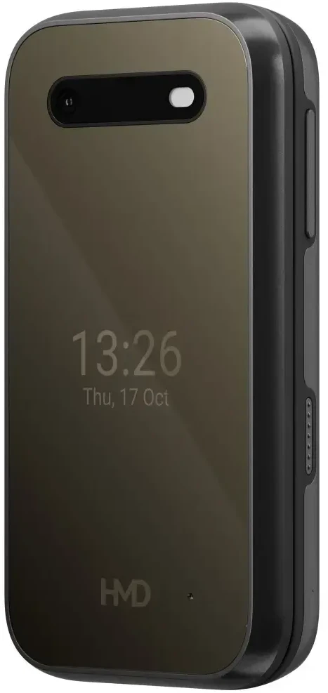 Atlenkiamas telefonas HMD 2660 Flip TA-1711 Dual SIM, Juodas